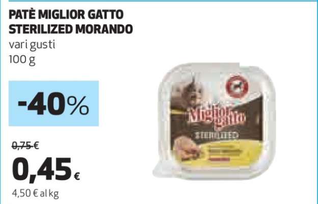 PATÈ MIGLIOR GATTO STERILIZED MORANDO
