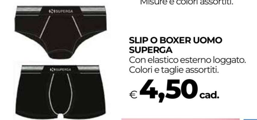 SLIP O BOXER UOMO SUPERGA