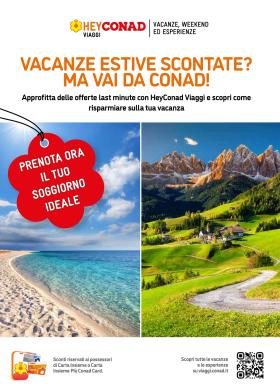 Conad - VACANZE SCONTATE?
