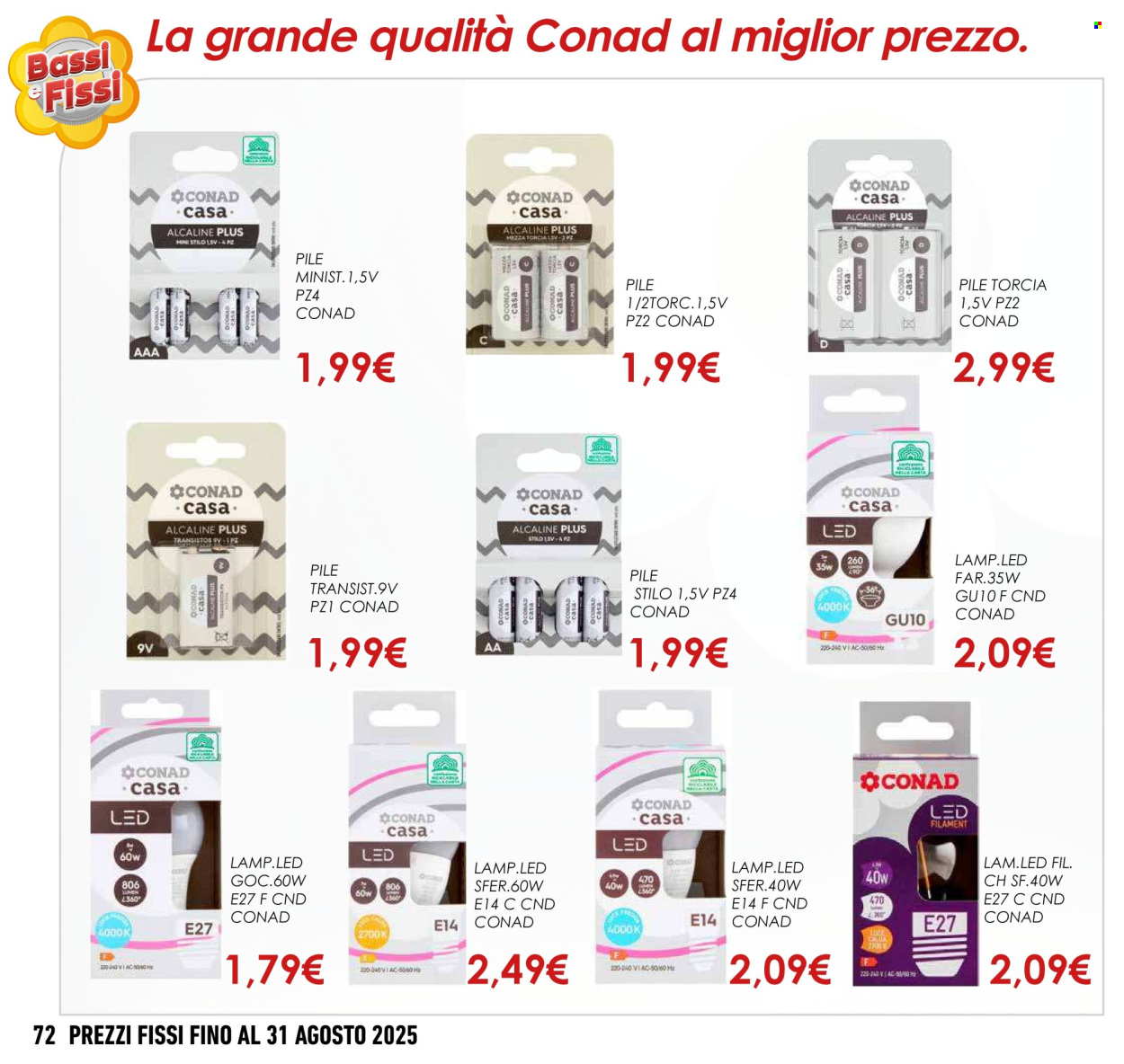 Volantino Conad - 1.5.2025 - 31.8.2025. Pagina 72