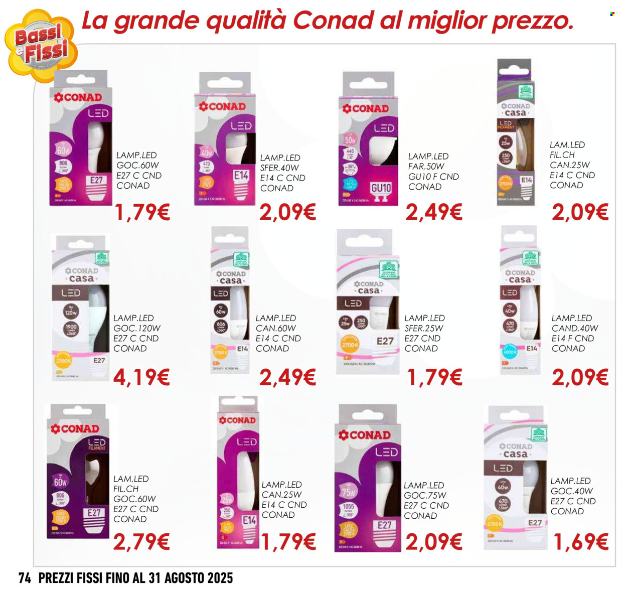 Volantino Conad - 1.5.2025 - 31.8.2025. Pagina 74