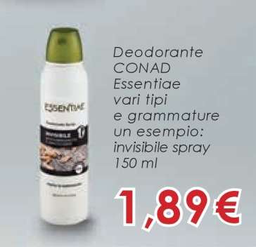 Deodorante CONAD Essentiae