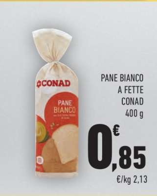 PANE BIANCO A FETTE CONAD