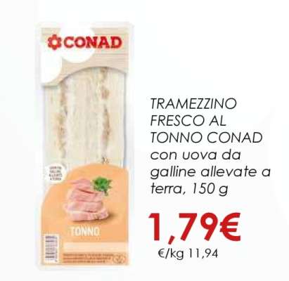 TRAMEZZINO FRESCO AL TONNO CONAD