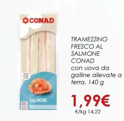 TRAMEZZINO FRESCO AL SALMONE CONAD