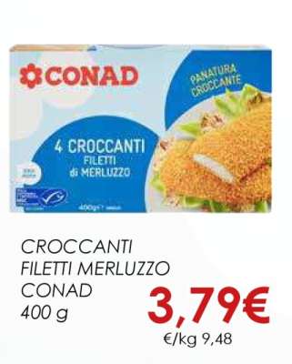 CROCCANTI FILETTI MERLUZZO CONAD