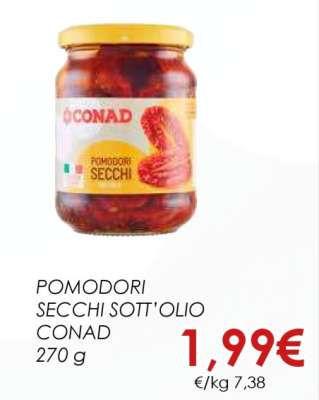POMODORI SECCHI SOTT'OLIO CONAD