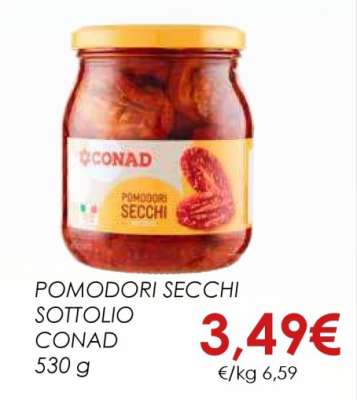 POMODORI SECCHI SOTTOLIO CONAD