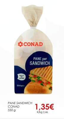 PANE SANDWICH CONAD