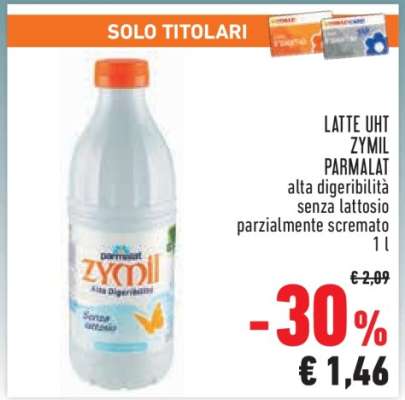 LATTE UHT ZYMIL PARMALAT