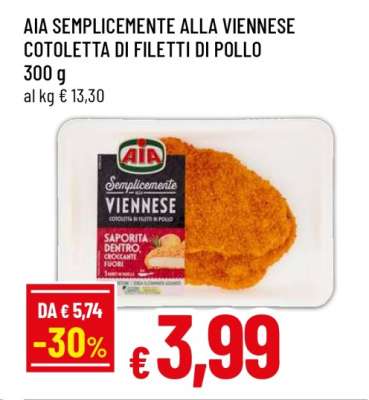 AIA Semplicemente alla Viennese Cotoletta di Filetti di Pollo