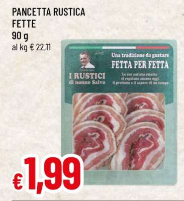 PANCETTA RUSTICA FETTE