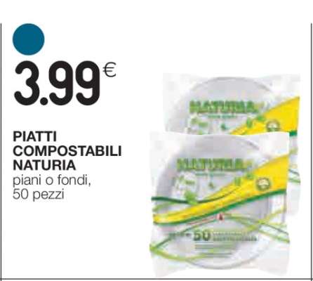 PIATTI COMPOSTABILI NATURIA
