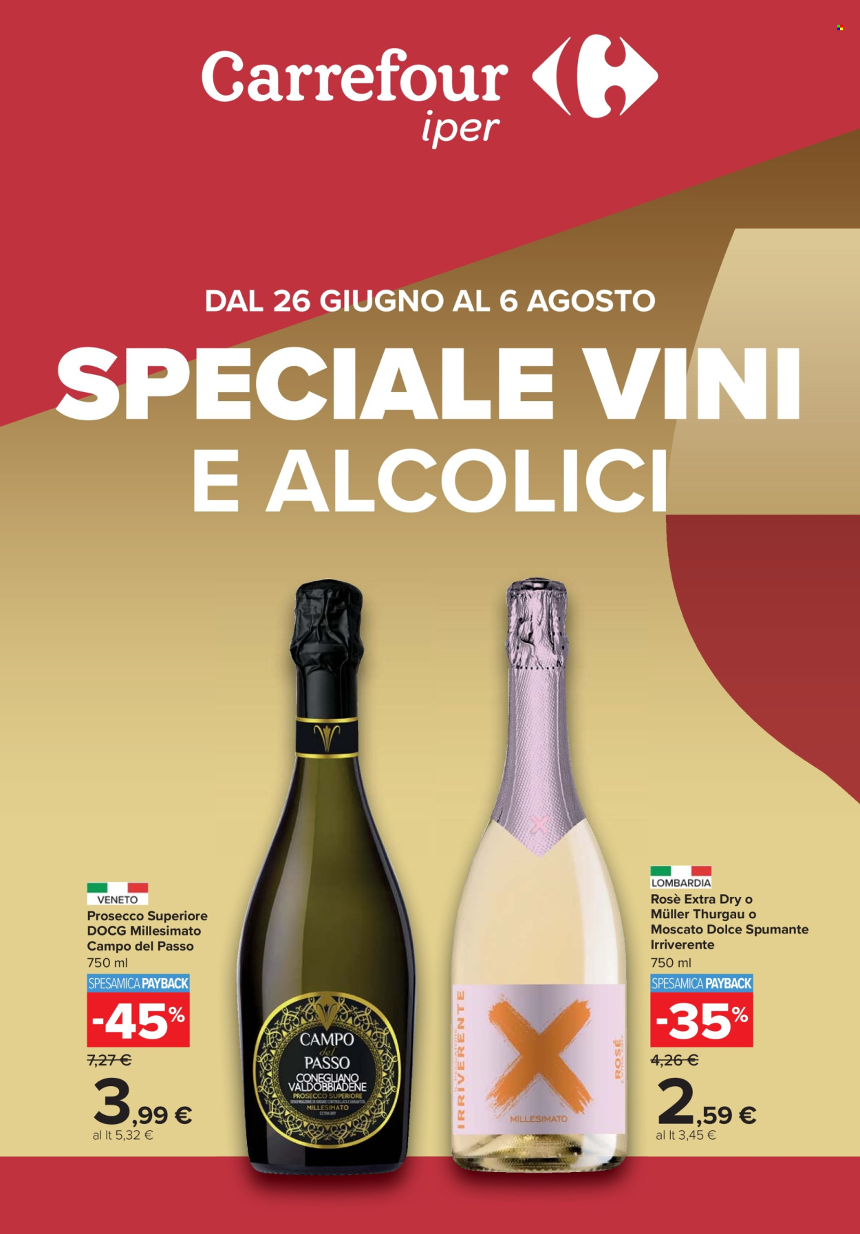 Volantino Carrefour - 26.6.2025 - 6.8.2025. Pagina 1