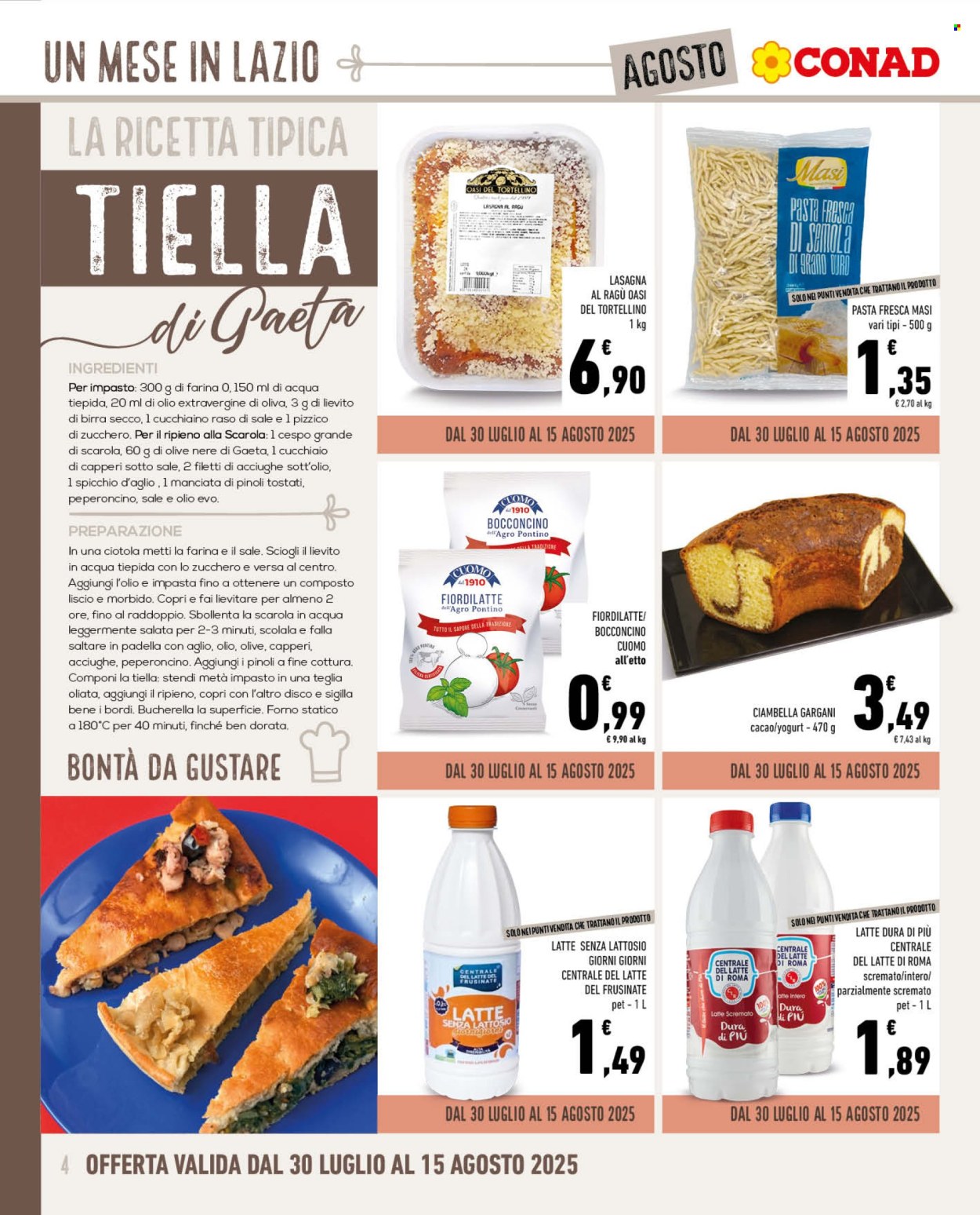 Volantino Conad - 30.7.2025 - 31.8.2025. Pagina 4