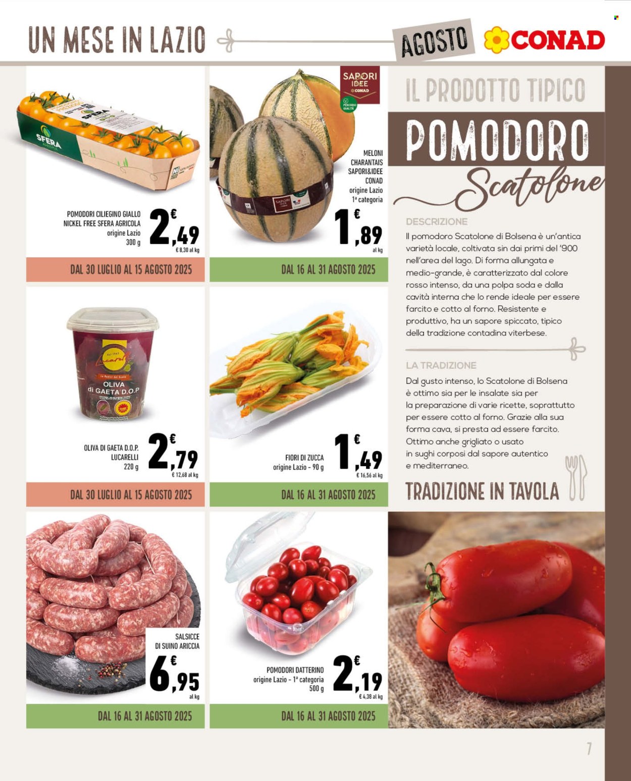 Volantino Conad - 30.7.2025 - 31.8.2025. Pagina 7
