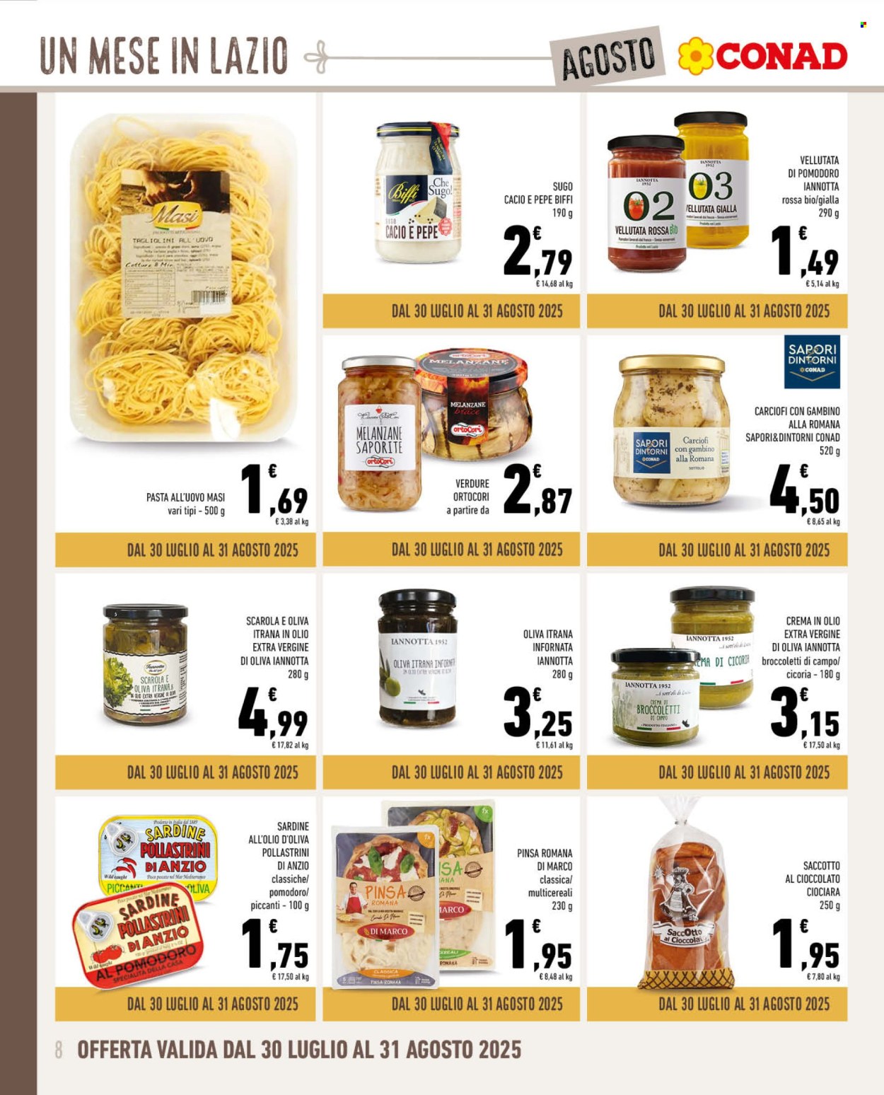 Volantino Conad - 30.7.2025 - 31.8.2025. Pagina 8