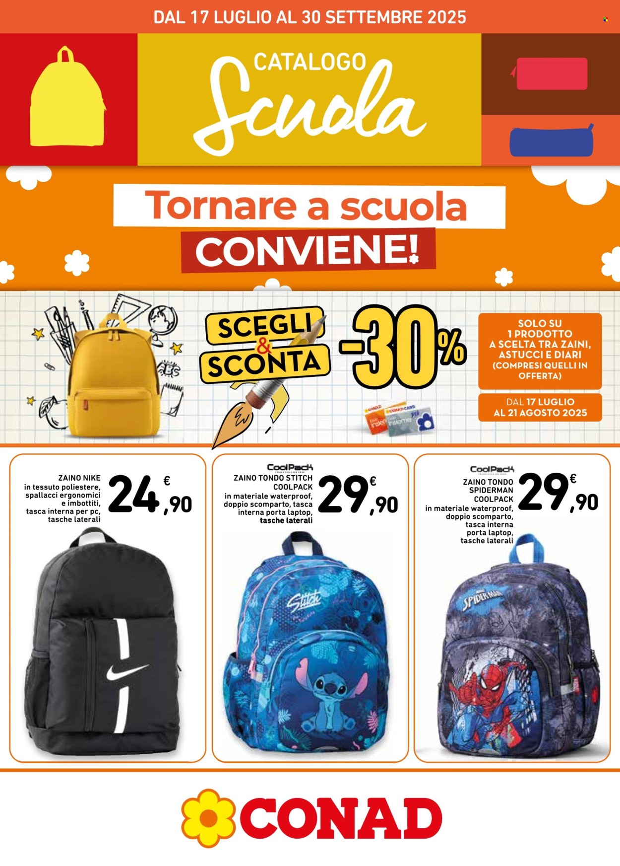 Volantino Conad - 17.7.2025 - 30.9.2025. Pagina 1