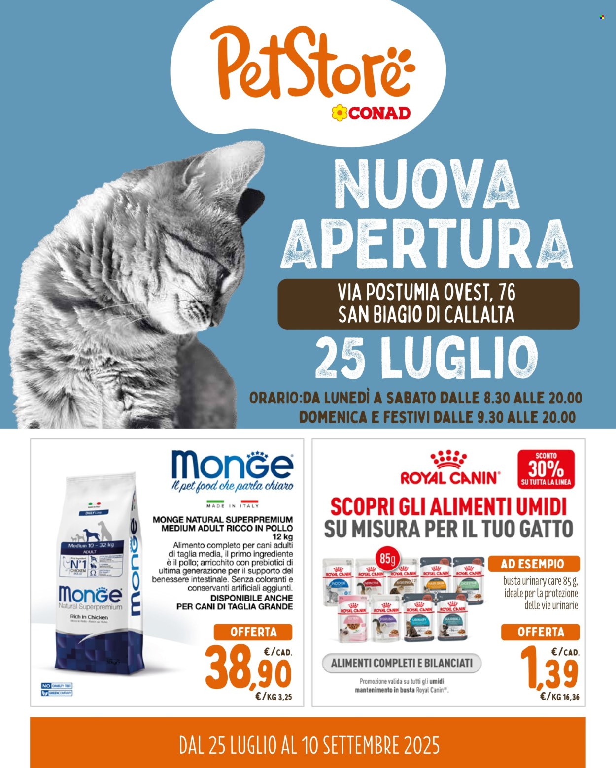 Volantino Spazio Conad - 25.7.2025 - 10.9.2025. Pagina 1