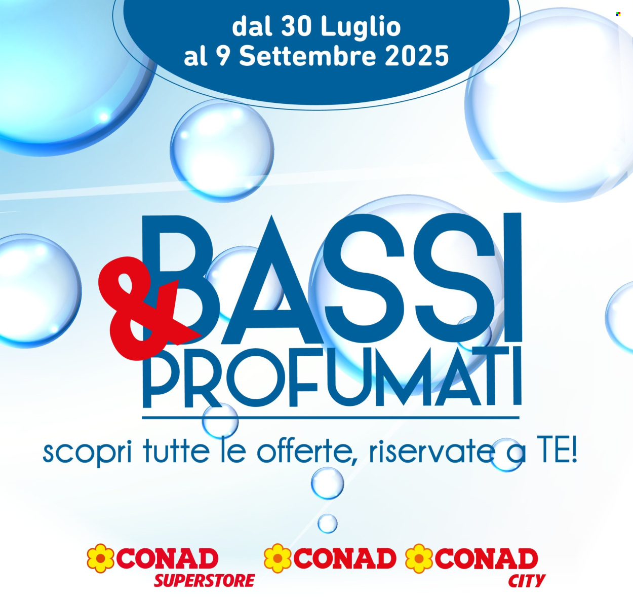 Volantino Conad City - 30.7.2025 - 9.9.2025. Pagina 1