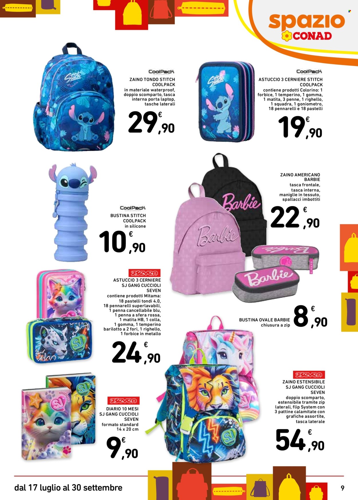 Volantino Spazio Conad - 17.7.2025 - 30.9.2025. Pagina 9