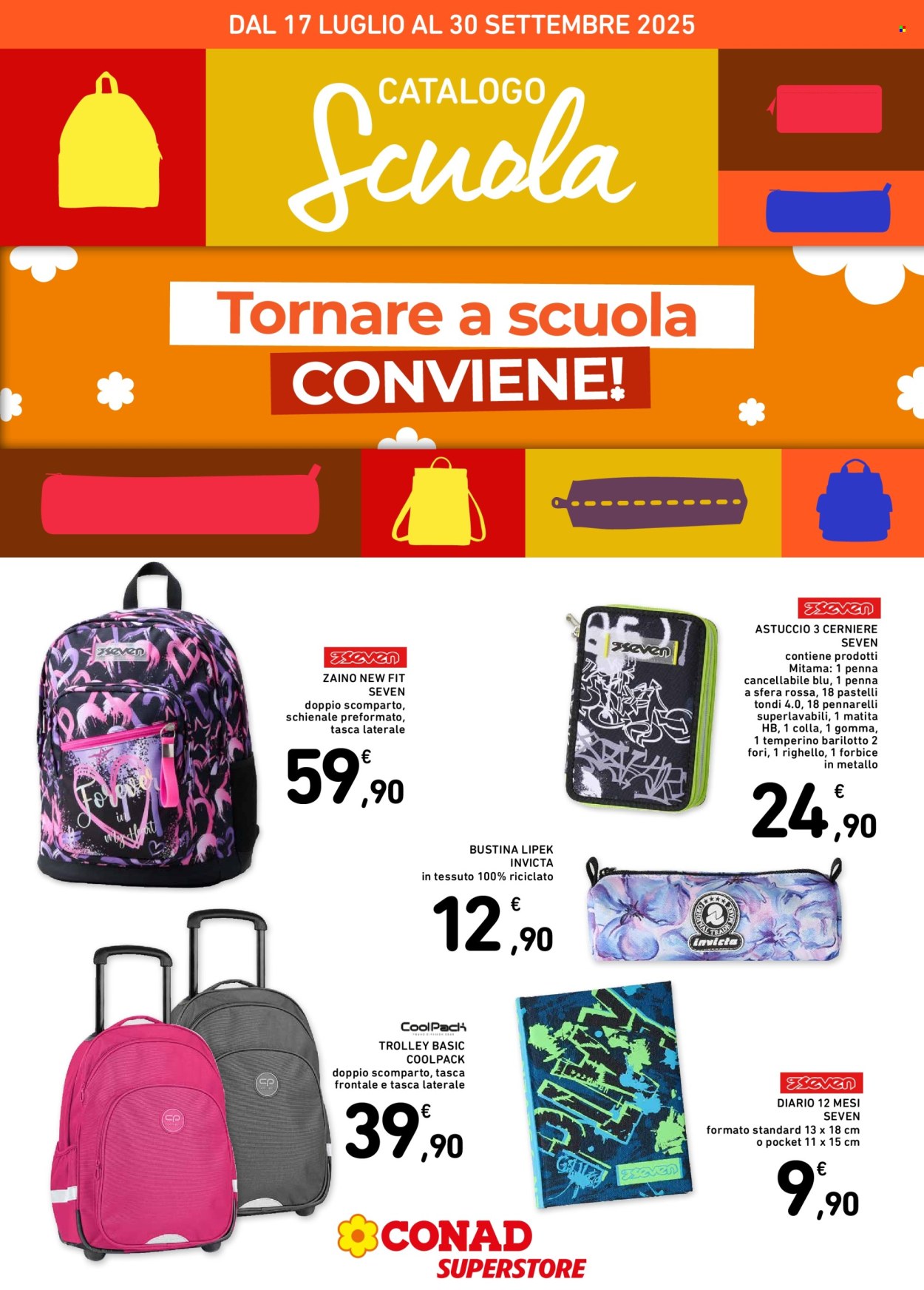 Volantino Conad Superstore - 17.7.2025 - 30.9.2025. Pagina 1