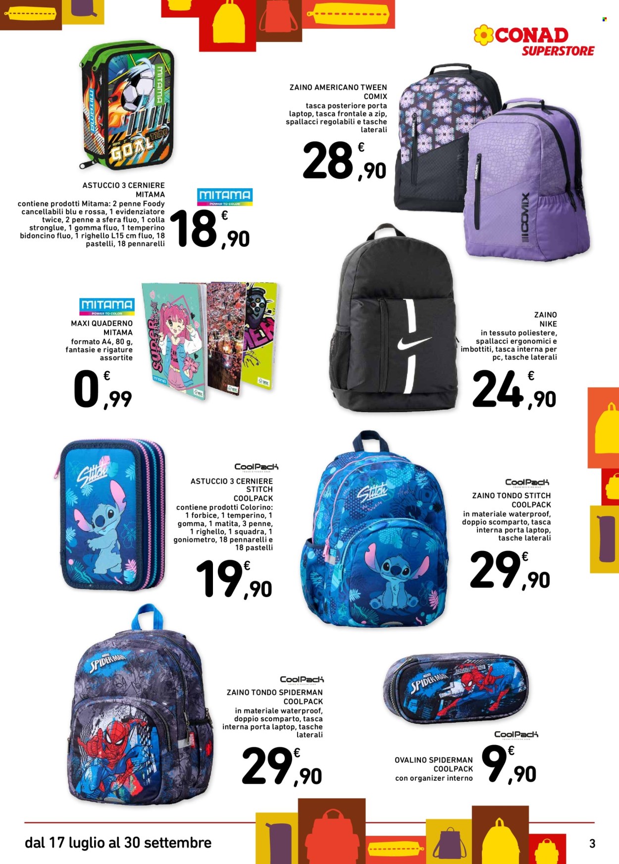 Volantino Conad Superstore - 17.7.2025 - 30.9.2025. Pagina 3