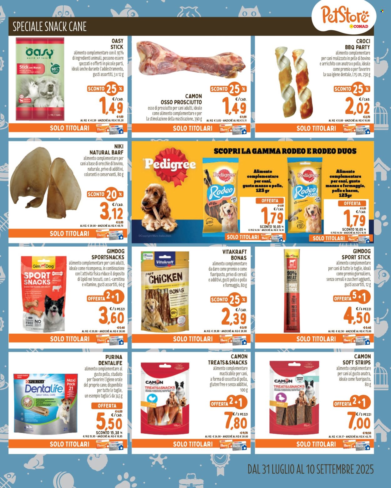 Volantino Pet Store Conad - 31.7.2025 - 10.9.2025. Pagina 7