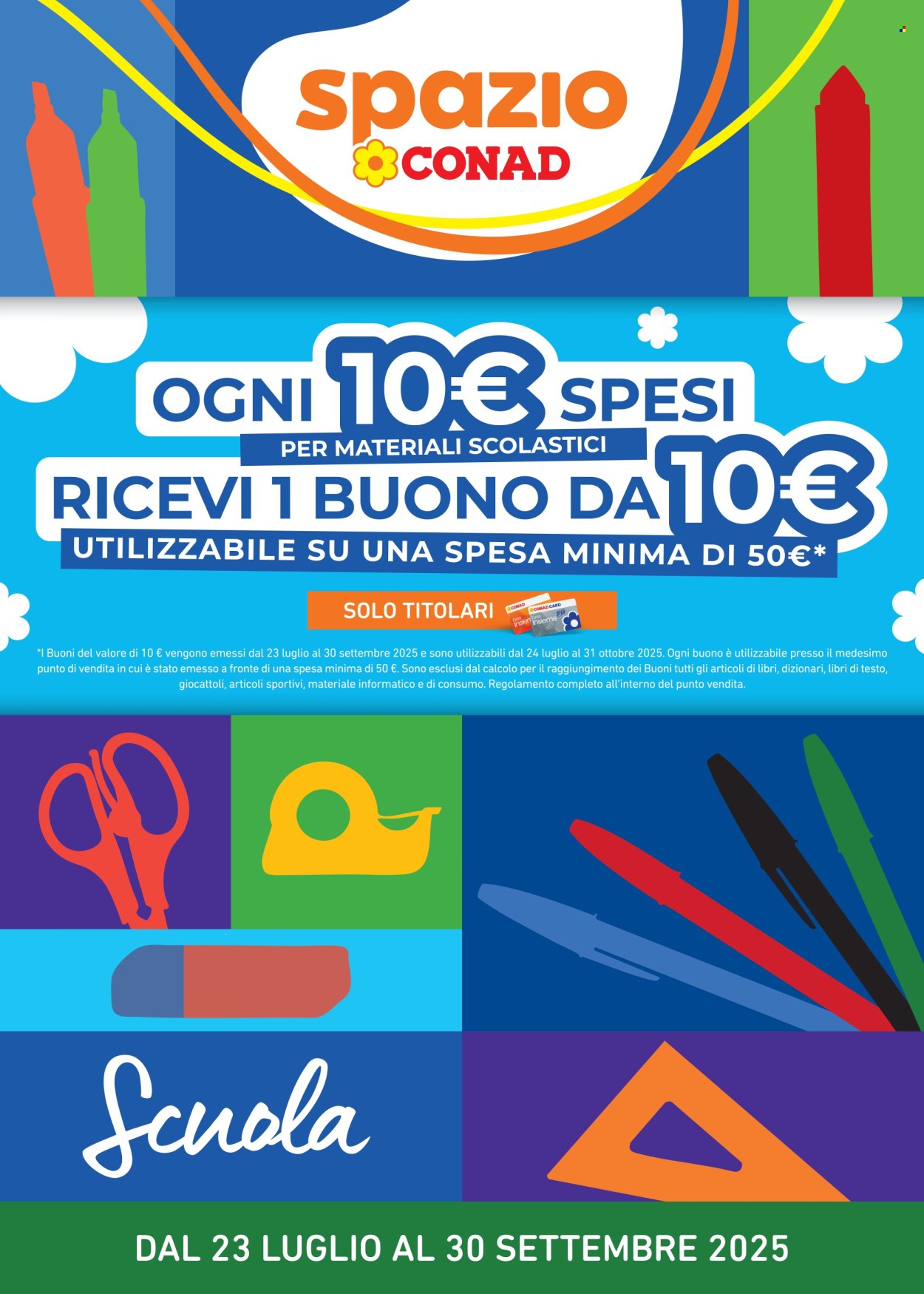 Volantino Spazio Conad - 23.7.2025 - 30.9.2025. Pagina 1