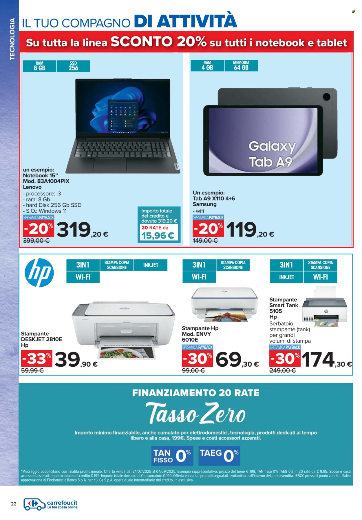 Volantino Carrefour - 24.7.2025 - 4.9.2025. Pagina 22