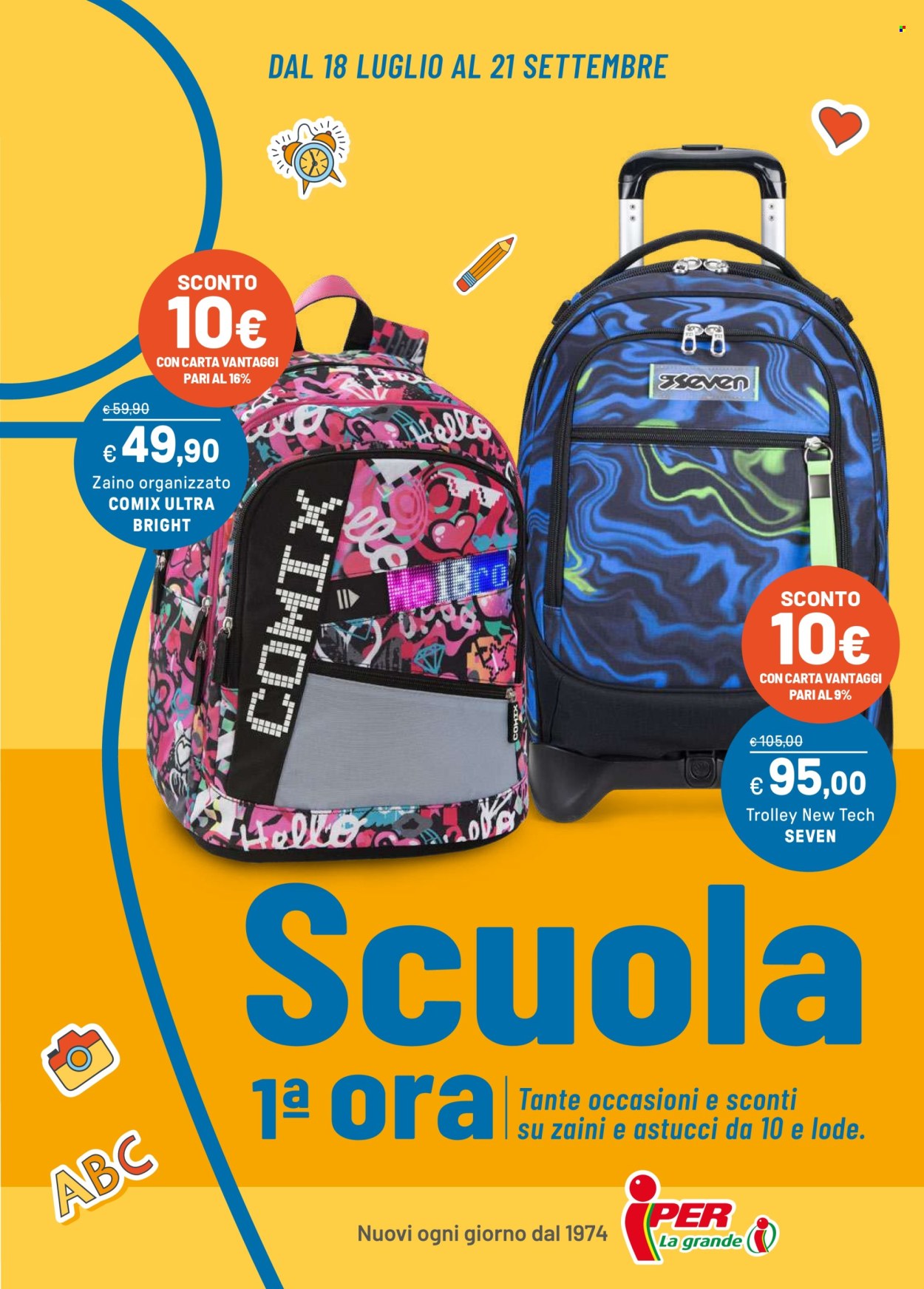 Volantino Iper, La grande i - 18.7.2025 - 21.9.2025. Pagina 1