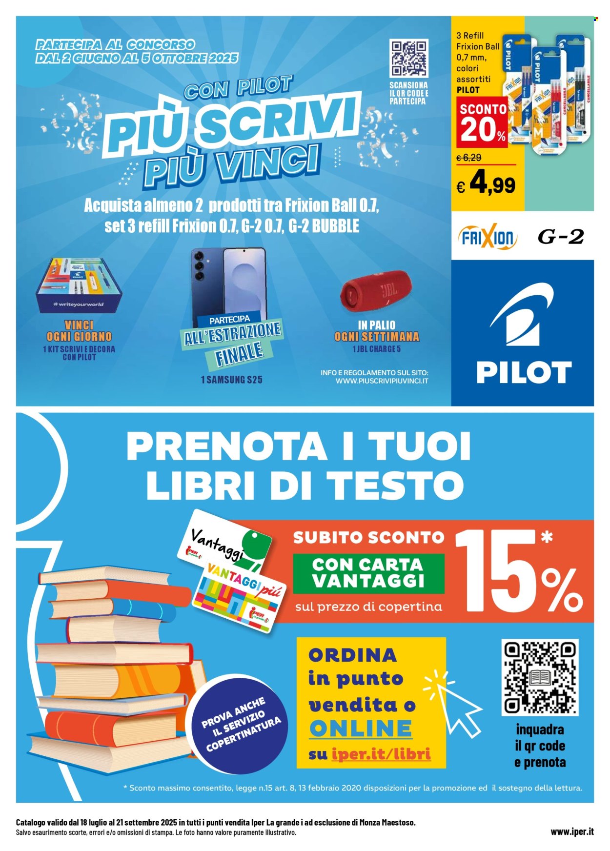 Volantino Iper, La grande i - 18.7.2025 - 21.9.2025. Pagina 20