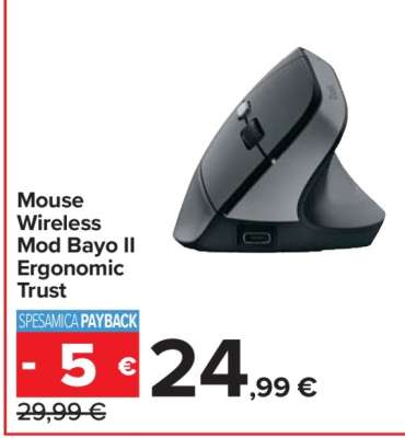 Mouse Wireless Mod Bayo II Ergonomic Trust