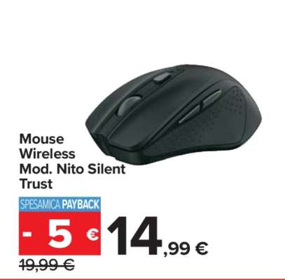 Mouse Wireless Mod. Nito Silent Trust
