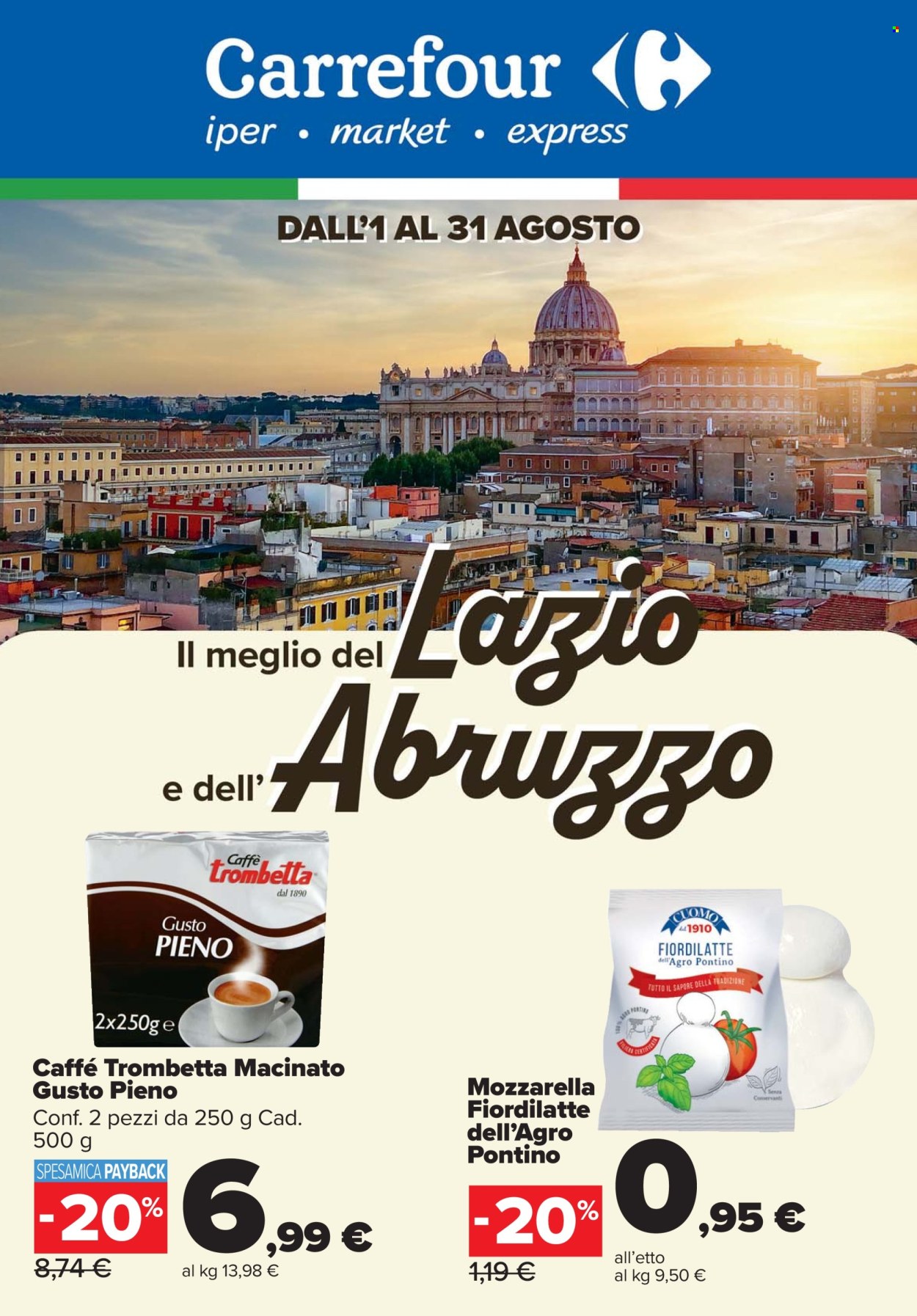 Volantino Carrefour - 1.8.2025 - 31.8.2025. Pagina 1