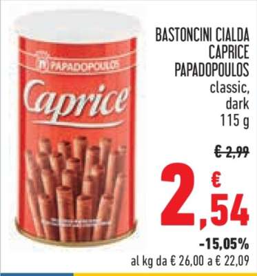 BASTONCINI CIALDA CAPRICE PAPADOPOULOS