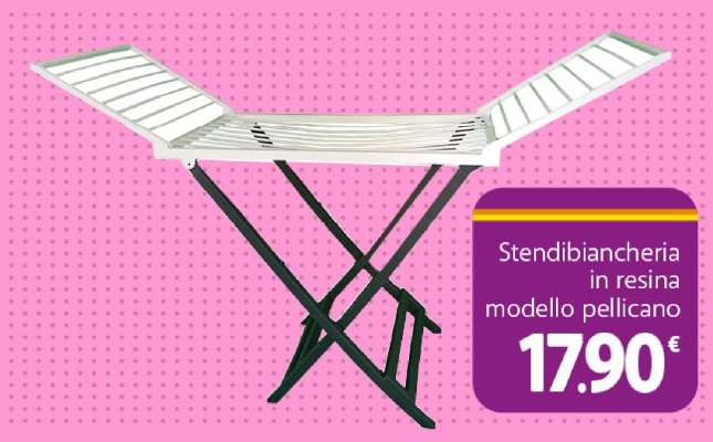 Stendibiancheria in resina modello Pellicano